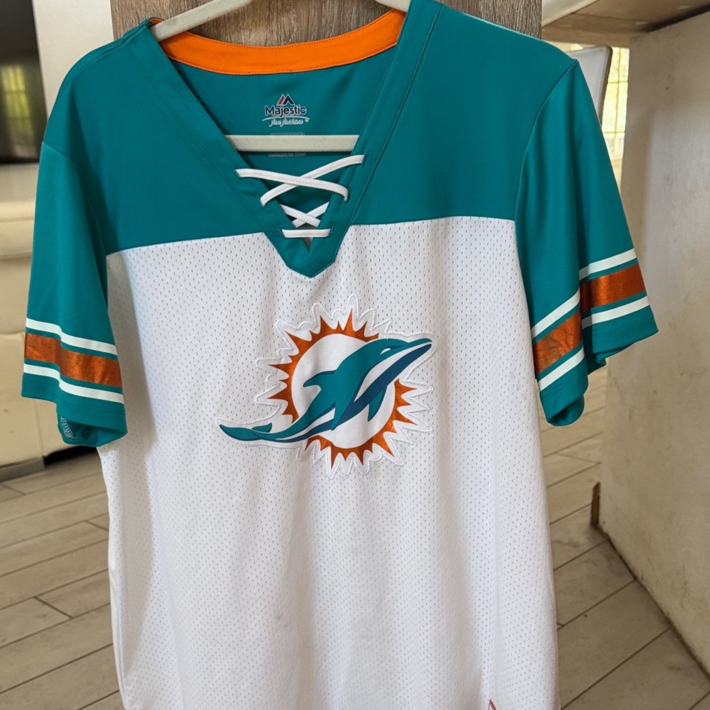Majestic Teal and White Dolphins Jersey